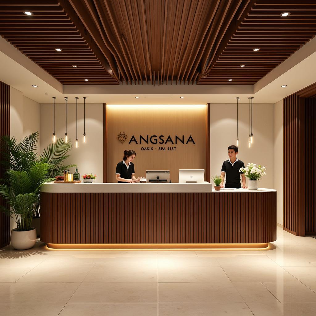 Welcoming Reception Area at Angsana Oasis Spa