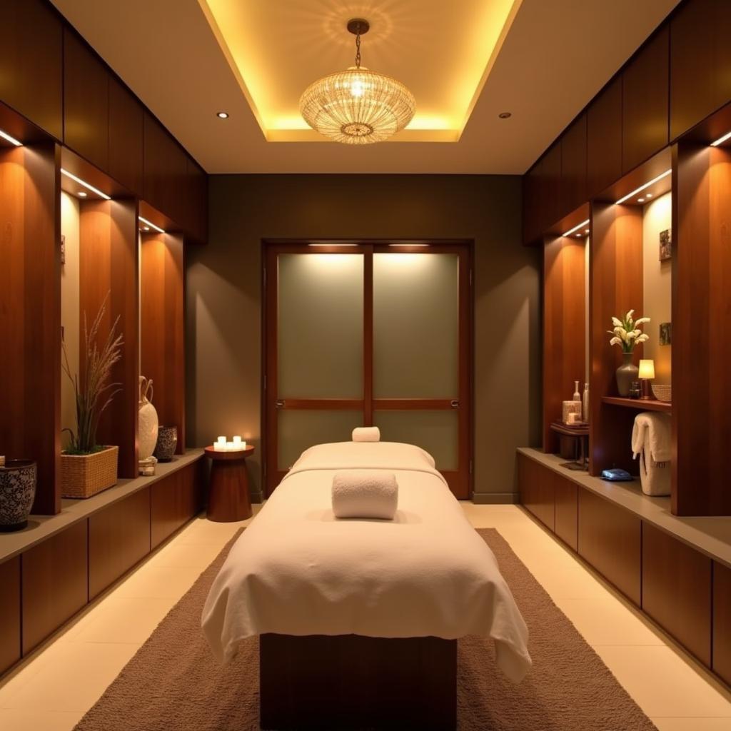 Serene treatment room at Angsana Spa Doddaballapur