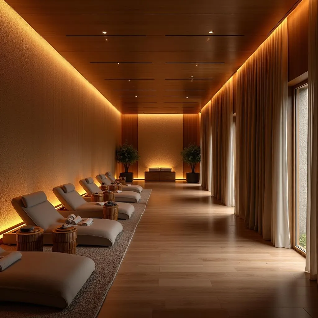 Serene relaxation area at Angsana Spa