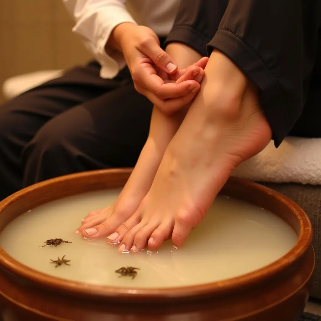 Traditional Korean Foot Spa at Anoo Spa Bangalore