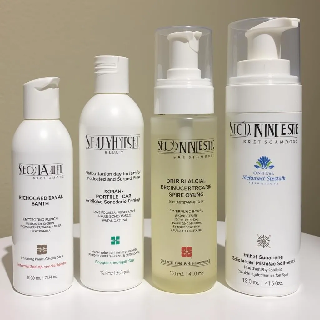 High-quality spa products used at Aphrodite Salon & Spa