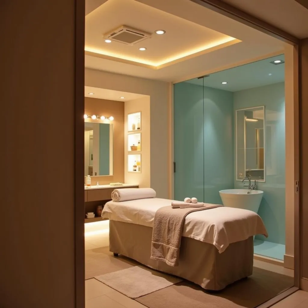 Serene Treatment Room in Bhopal Aqua Spa