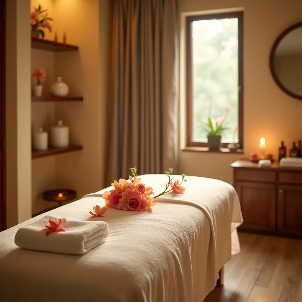 Tranquil Aroma Spa Treatment Room