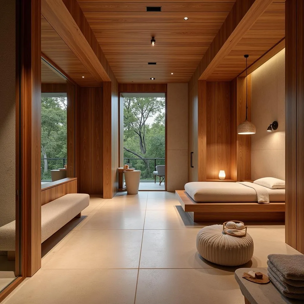 Serene Asian Roots Spa Interior