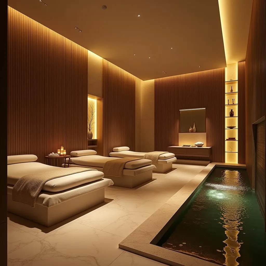 Serene Interior of Aura Thai Spa Bhilai