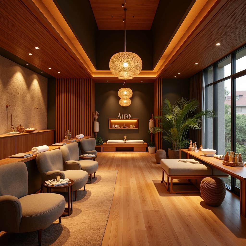 Peaceful Interior of Aura Thai Spa