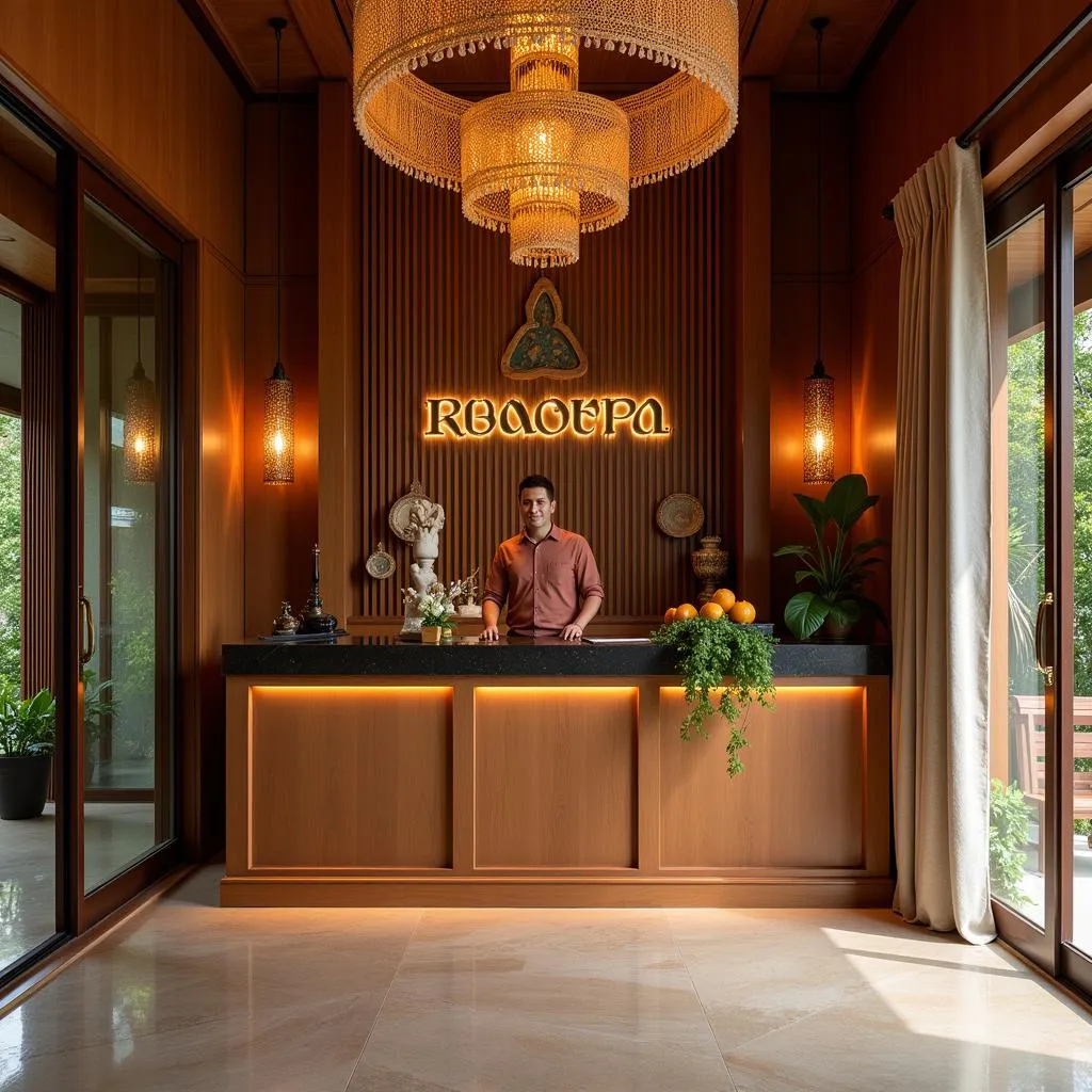 Welcoming Aura Thai Spa Reception Area