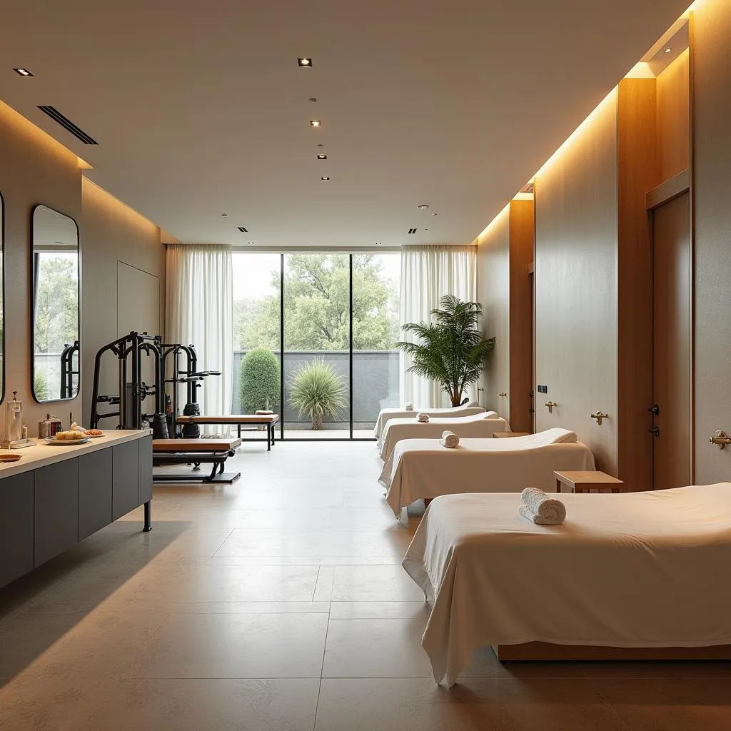 Modern and luxurious interior of Austin Gym & Spa