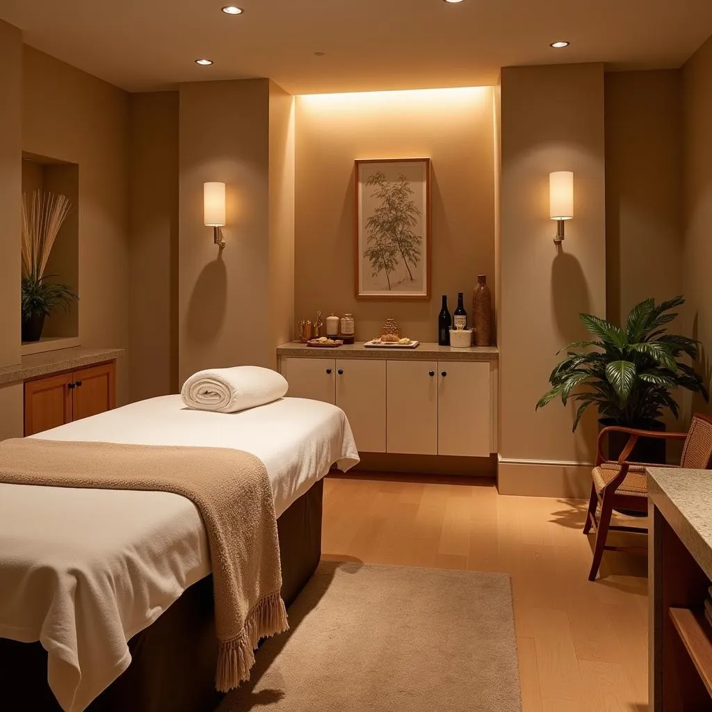 Serene Treatment Room at Avante Spa