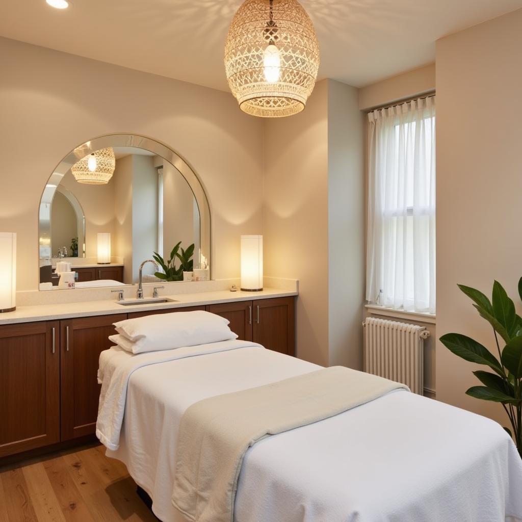 Luxurious Treatment Room in Aveda Spa London