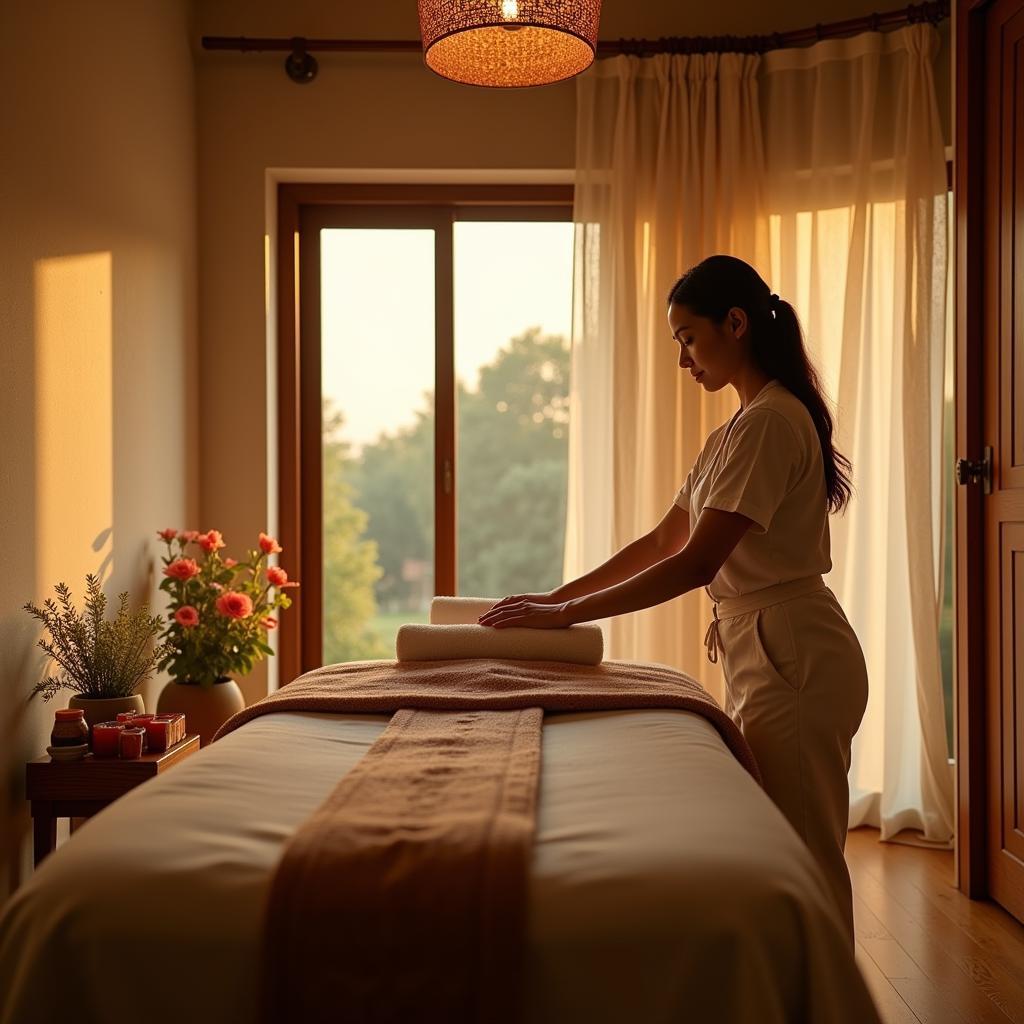 Serene Ayur Spa Interior in Coimbatore