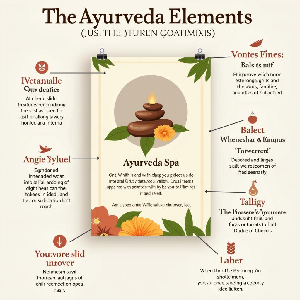 Ayurveda Spa Poster Design Elements