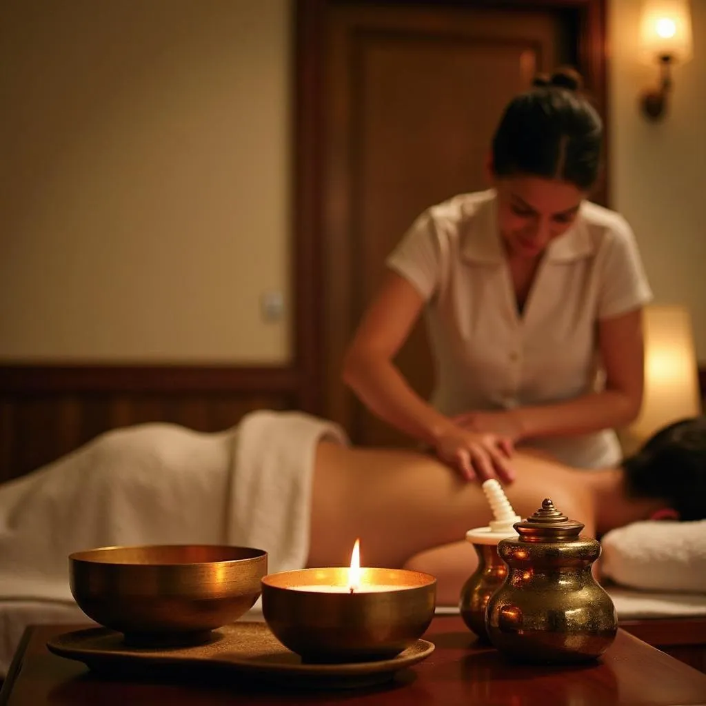 Ayurvedic massage at Madurai Spa