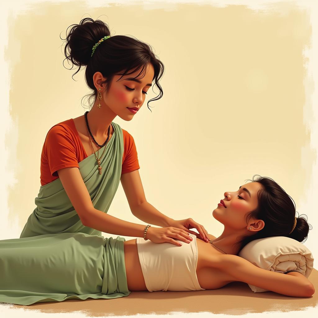 Ayurvedic Massage for a Marathi Woman