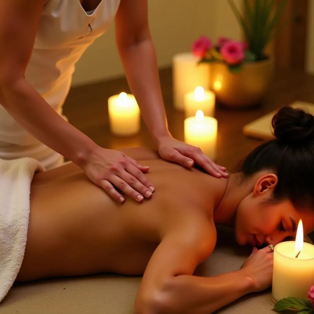 Ayurvedic massage therapy at Amrit Ayurveda Spa Center