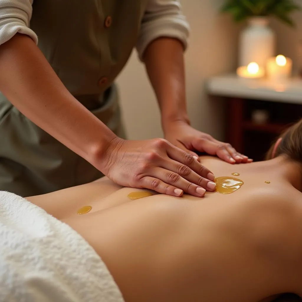 Traditional Ayurvedic massage therapy in Kalyan Nagar