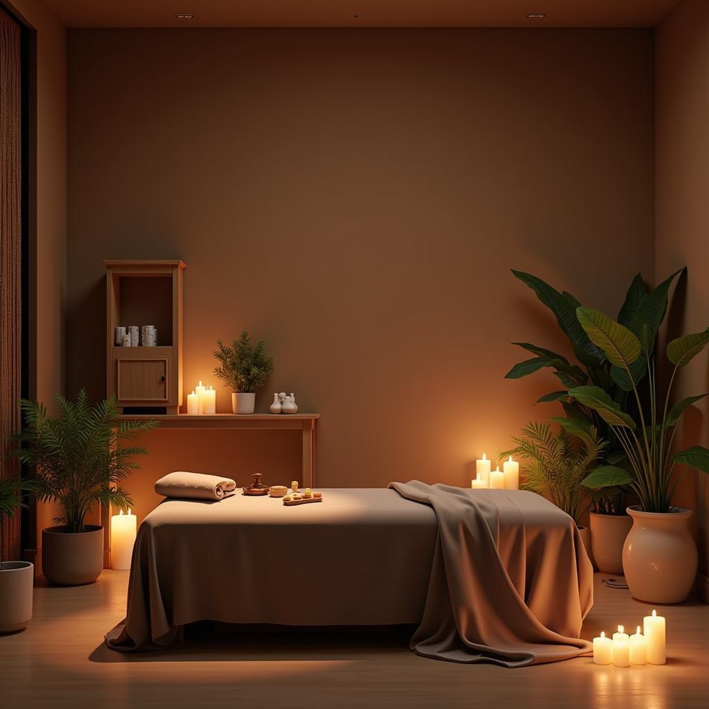 Serene Ayurvedic Treatment Room