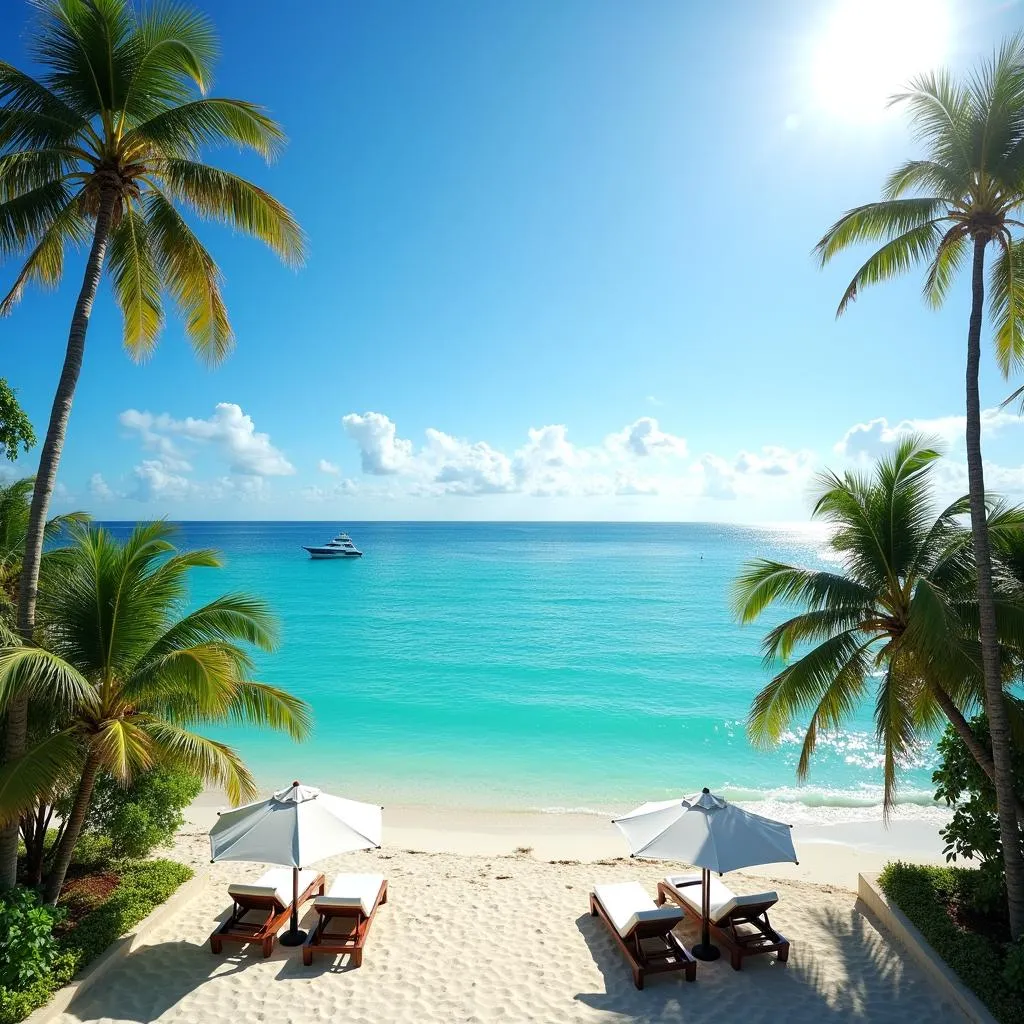 Oceanfront view from Baan Chaweng Beach Resort & Spa