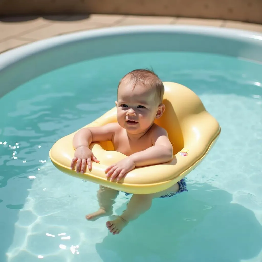 Baby enjoying a specialized hydrotherapy session