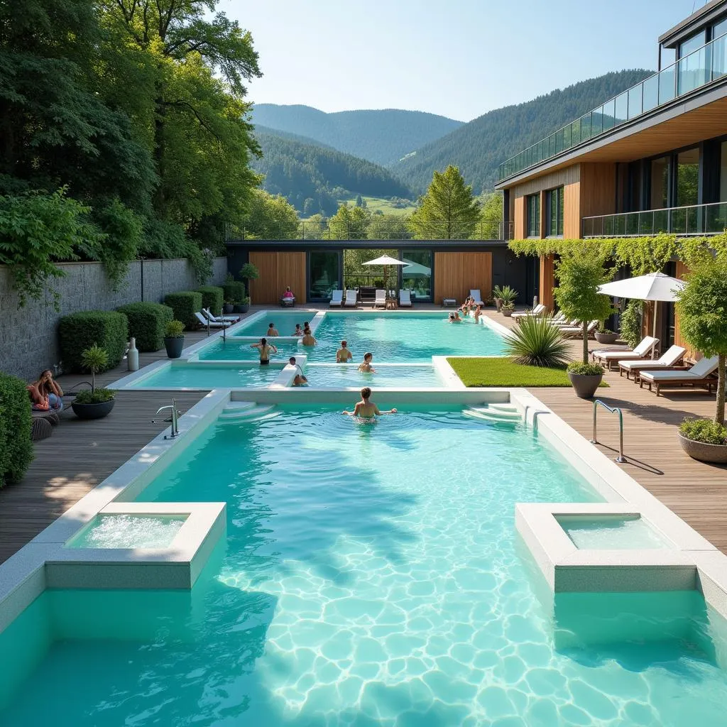 Tranquil thermal baths at Bad Urach Spa