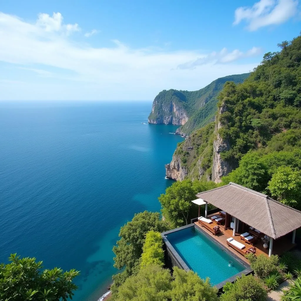 Balinese Spa Overlooking Ocean