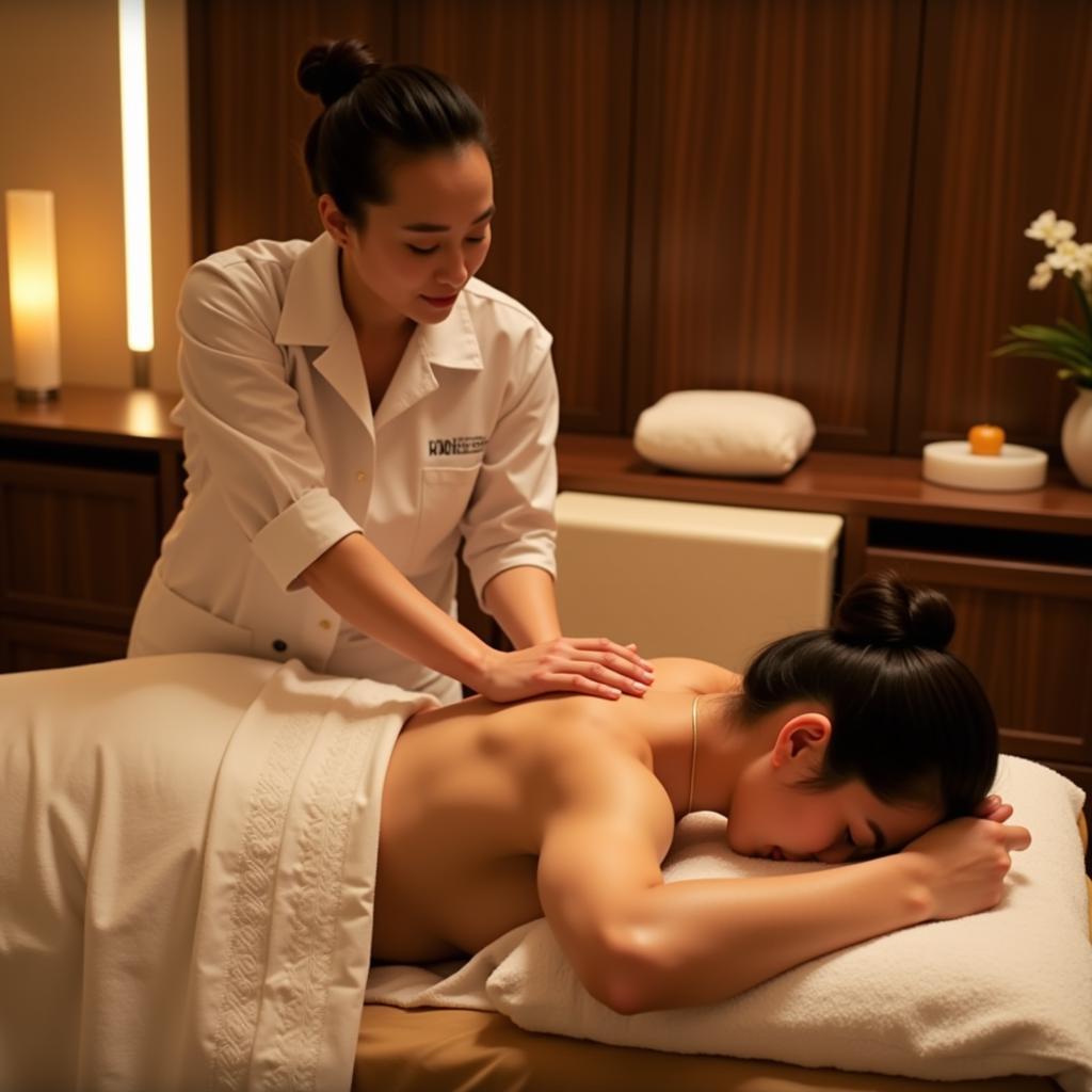 Relaxing Massage Therapy in a Guangzhou Spa