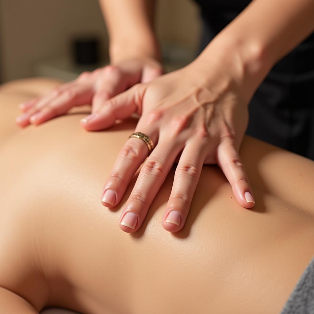 Relaxing massage therapy at Blanca Paloma Spa & Salon