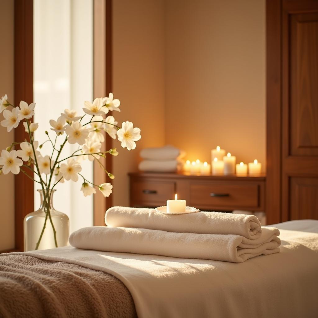 Soothing Blossom Spa Treatment Room