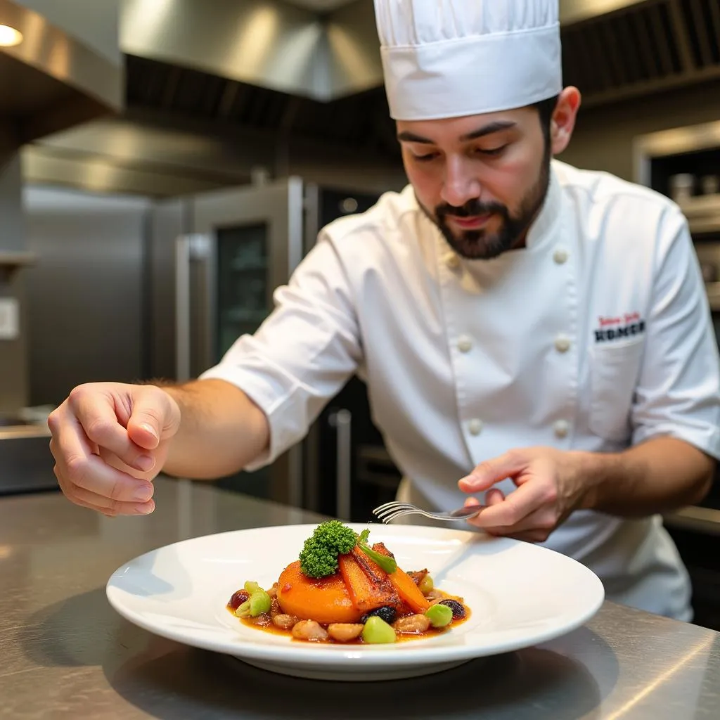 Chef Preparing Healthy Meal