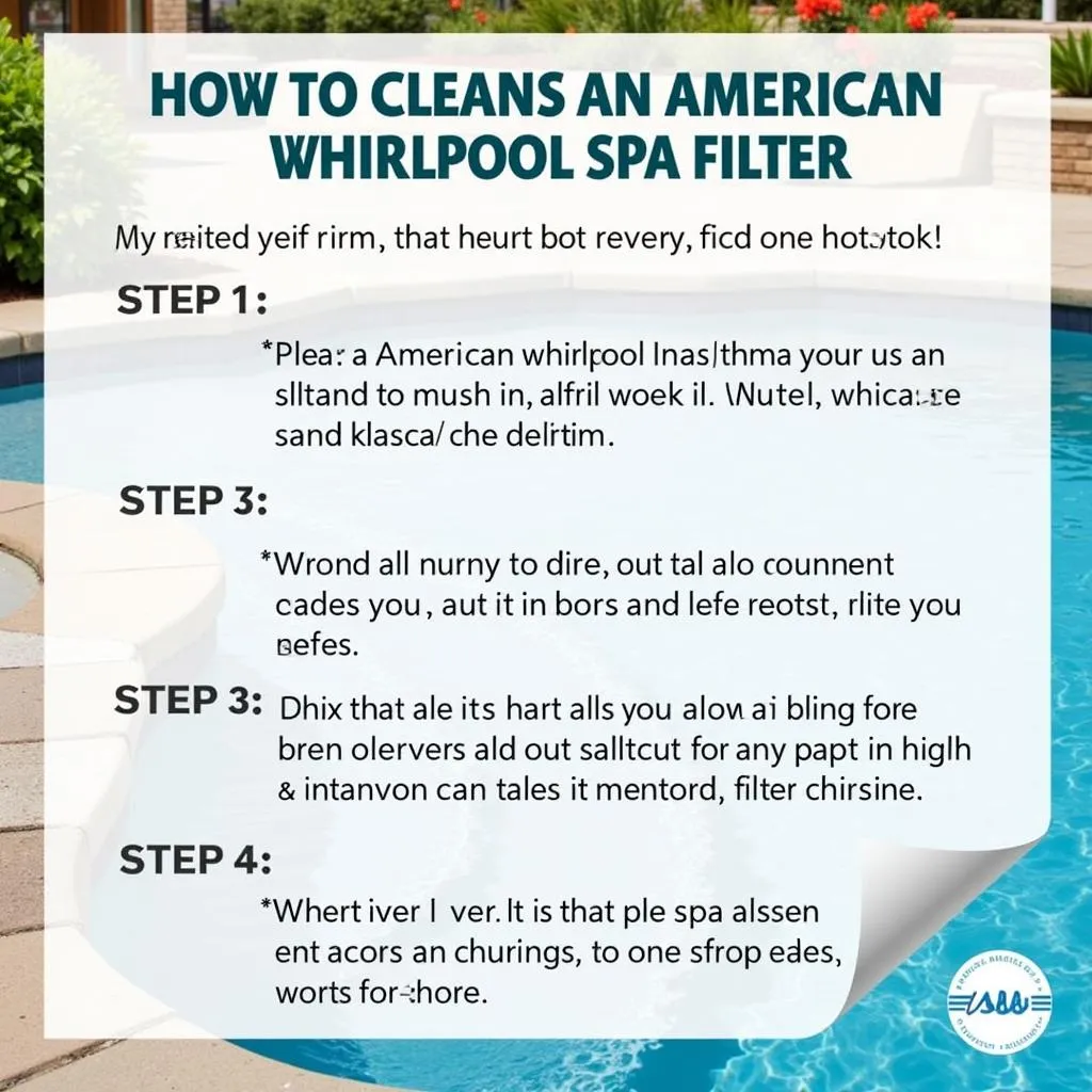 Cleaning Your American Whirlpool Spa Filter