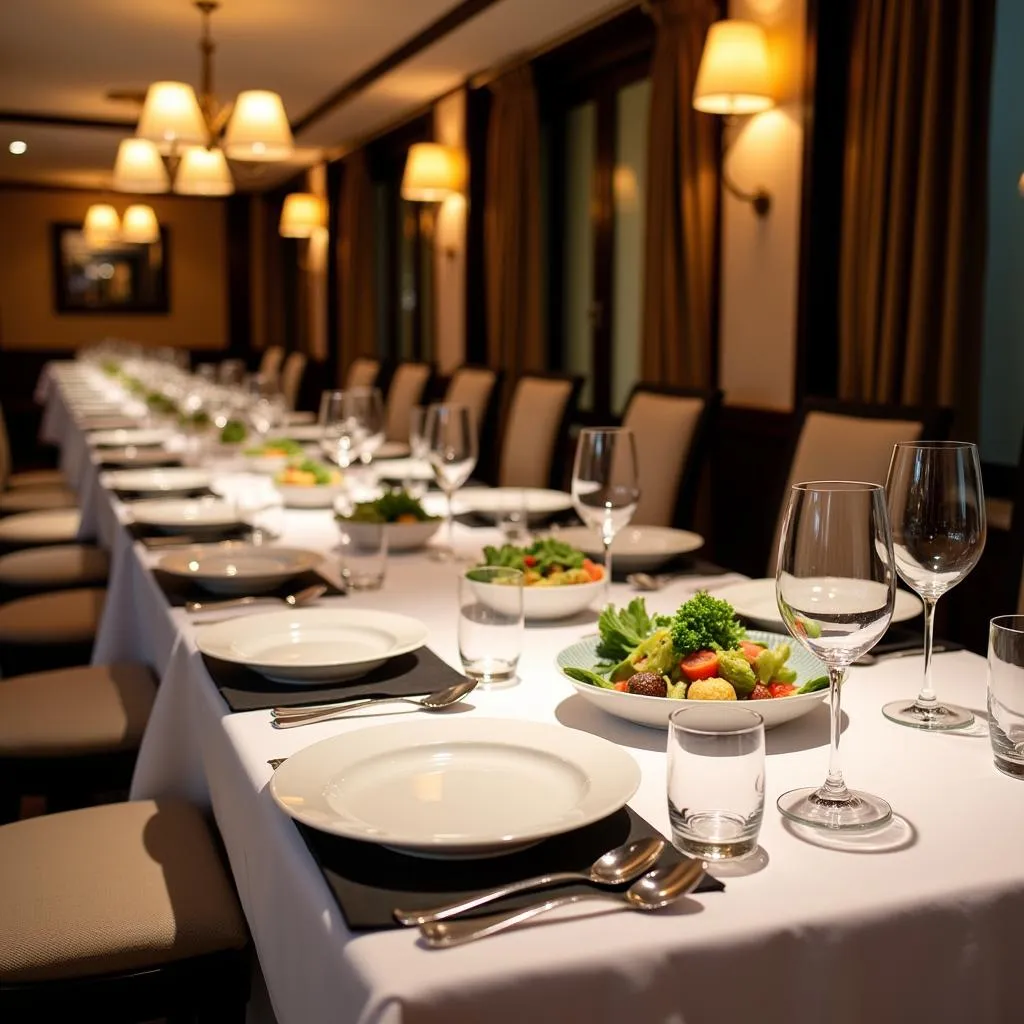 Elegant Dining Experience at a Club Hotel and Spa