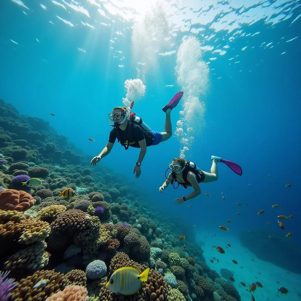 Coco Reef Guests Snorkeling Coral Reef