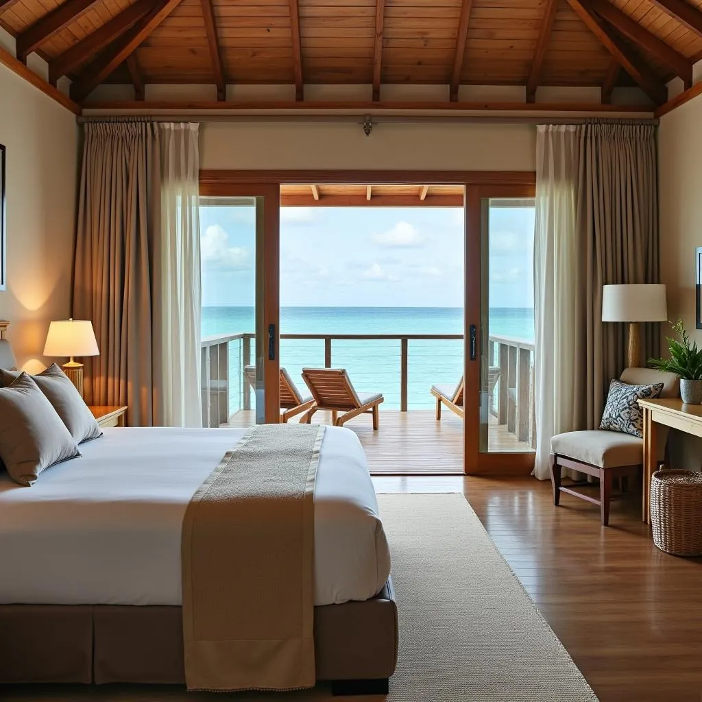 Coco Reef Overwater Bungalow Interior