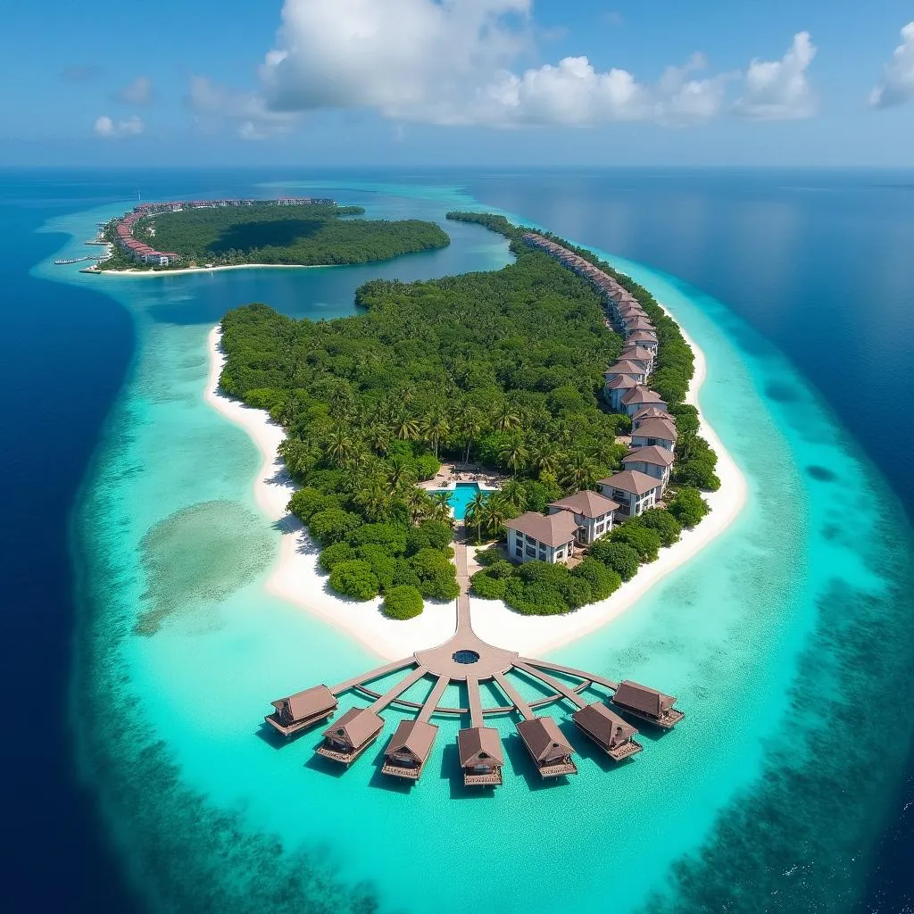 Coco Reef Resort Aerial View