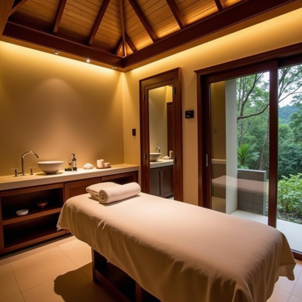 Serene Spa Treatment Room in Coorg