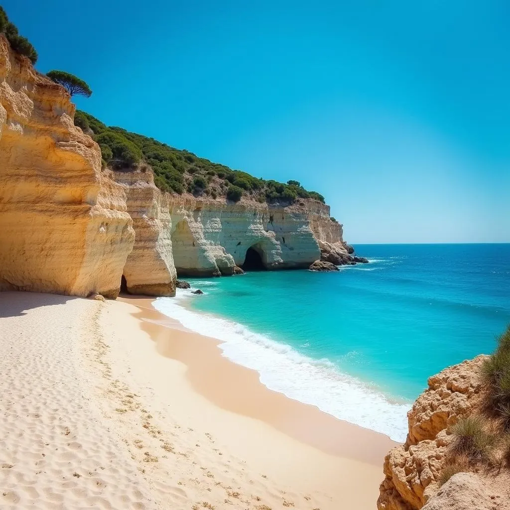 Scenic view of Costa Blanca beach