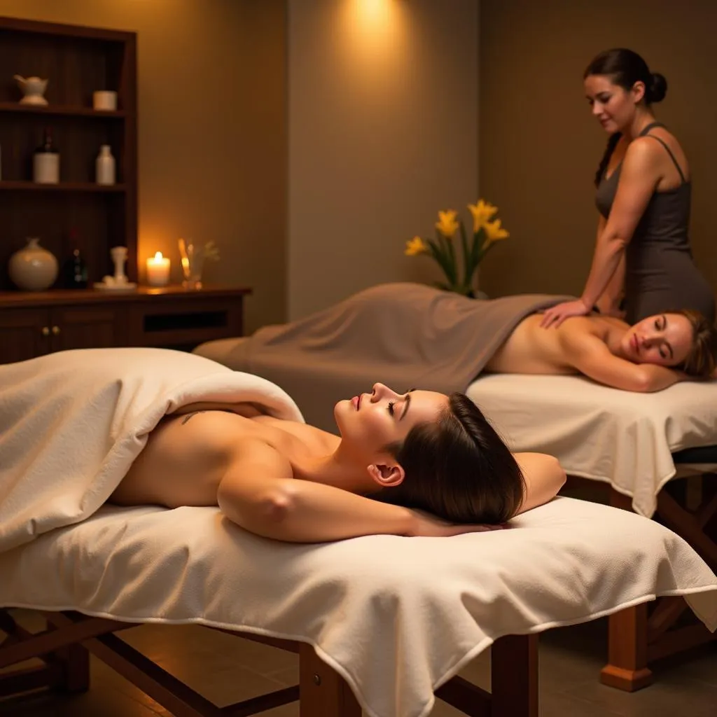 Couple Receiving a Relaxing Nau Spa Massage