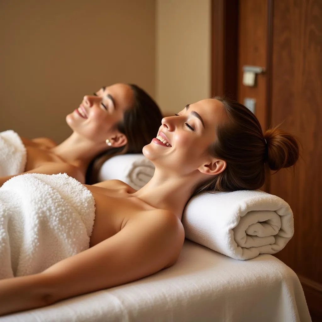 Couple enjoying a spa treatment at an Accord Hotel