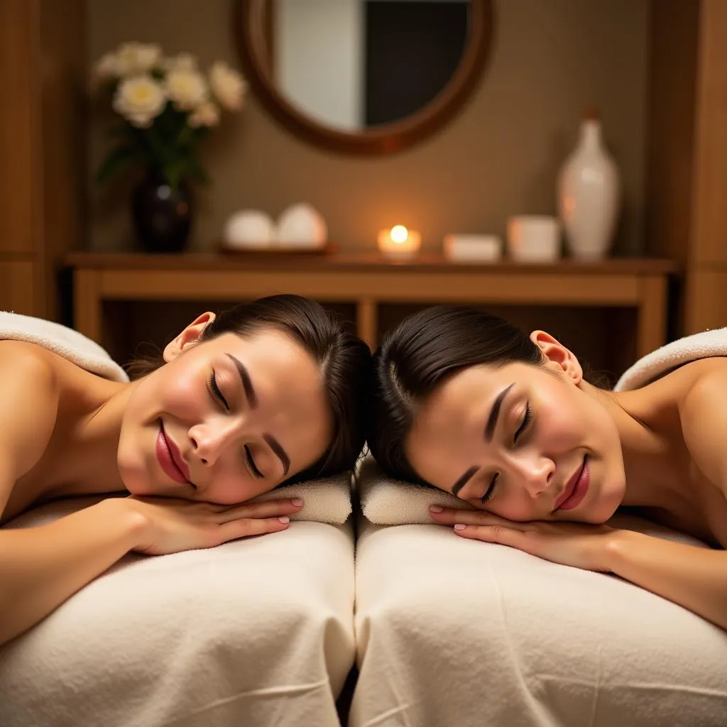 Couple Relaxing at Spa in Jodhpur Sardarpura