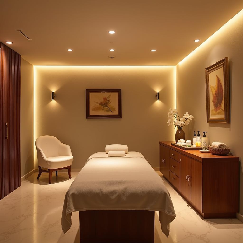 Relaxing Delhi Spa Treatment Room