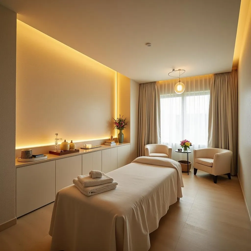 Luxurious treatment room at Divi Phoenix Aruba Spa