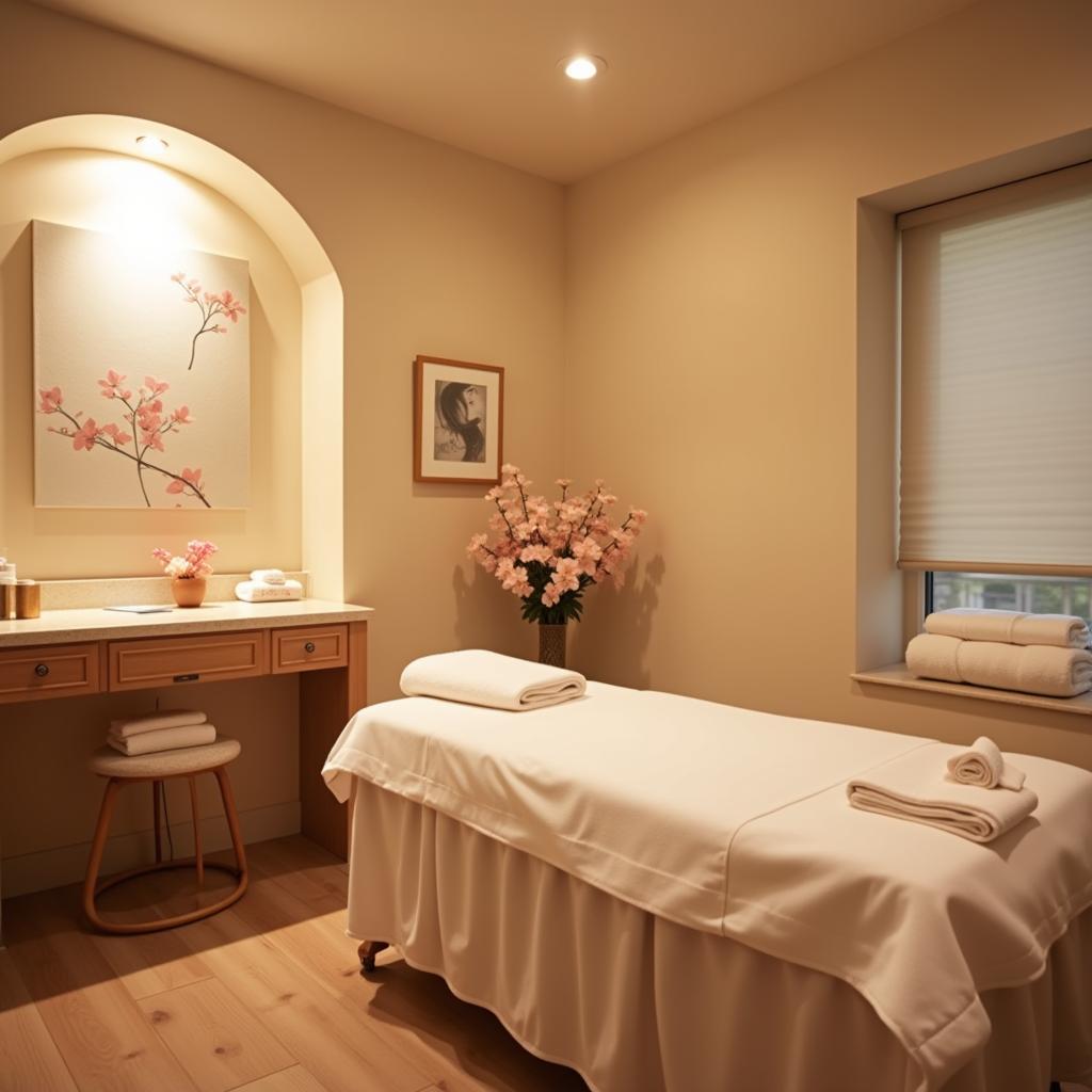 Tranquil treatment room at Dreams Spa Madipakkam