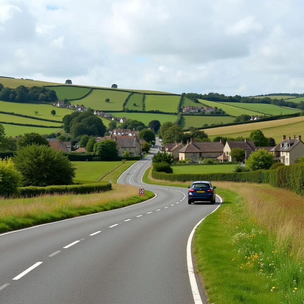 Scenic Drive through Cotswolds Villages