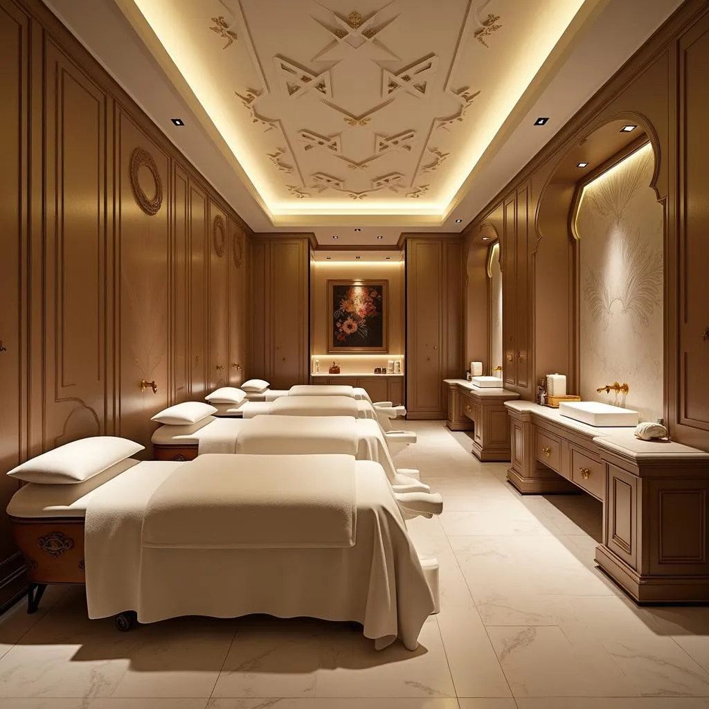 Luxurious spa interior in Dubai Mall