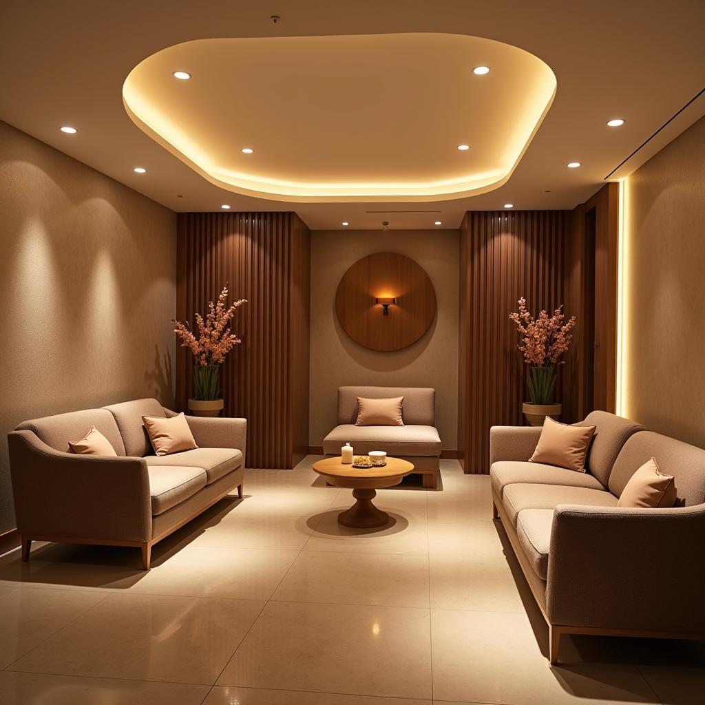 Relaxation room in a Dwarka Commercial spa