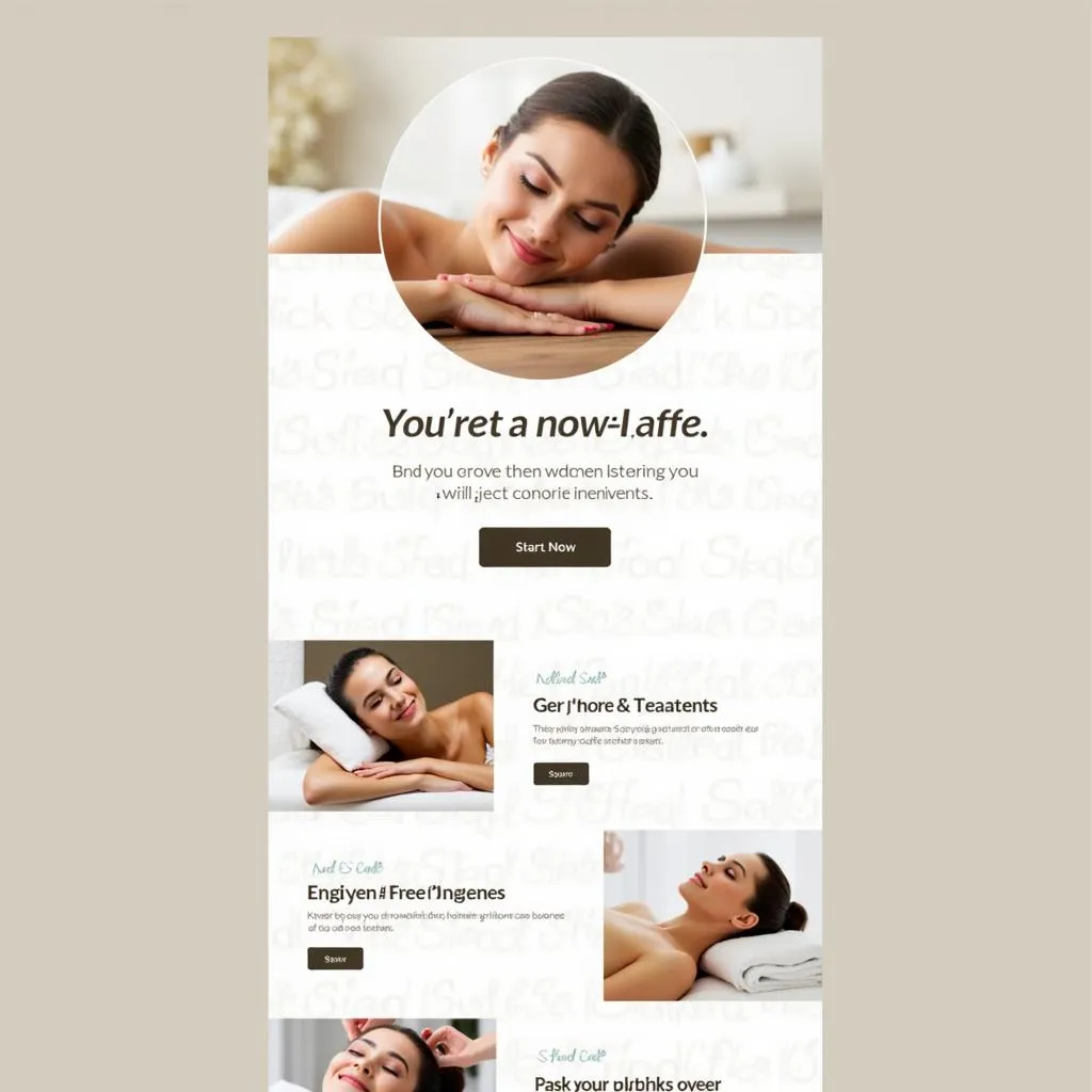 Spa email marketing campaign