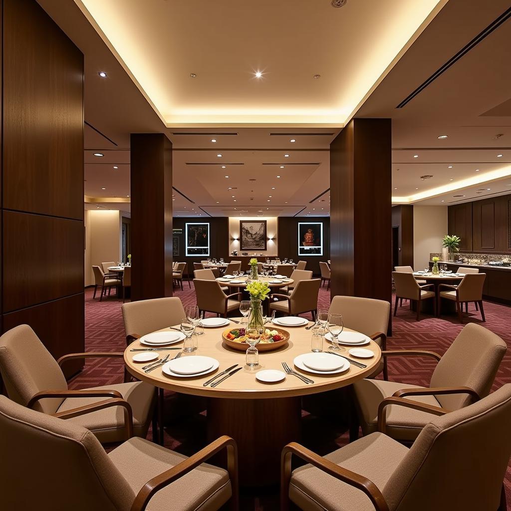 Etihad First Class Lounge Dining Experience