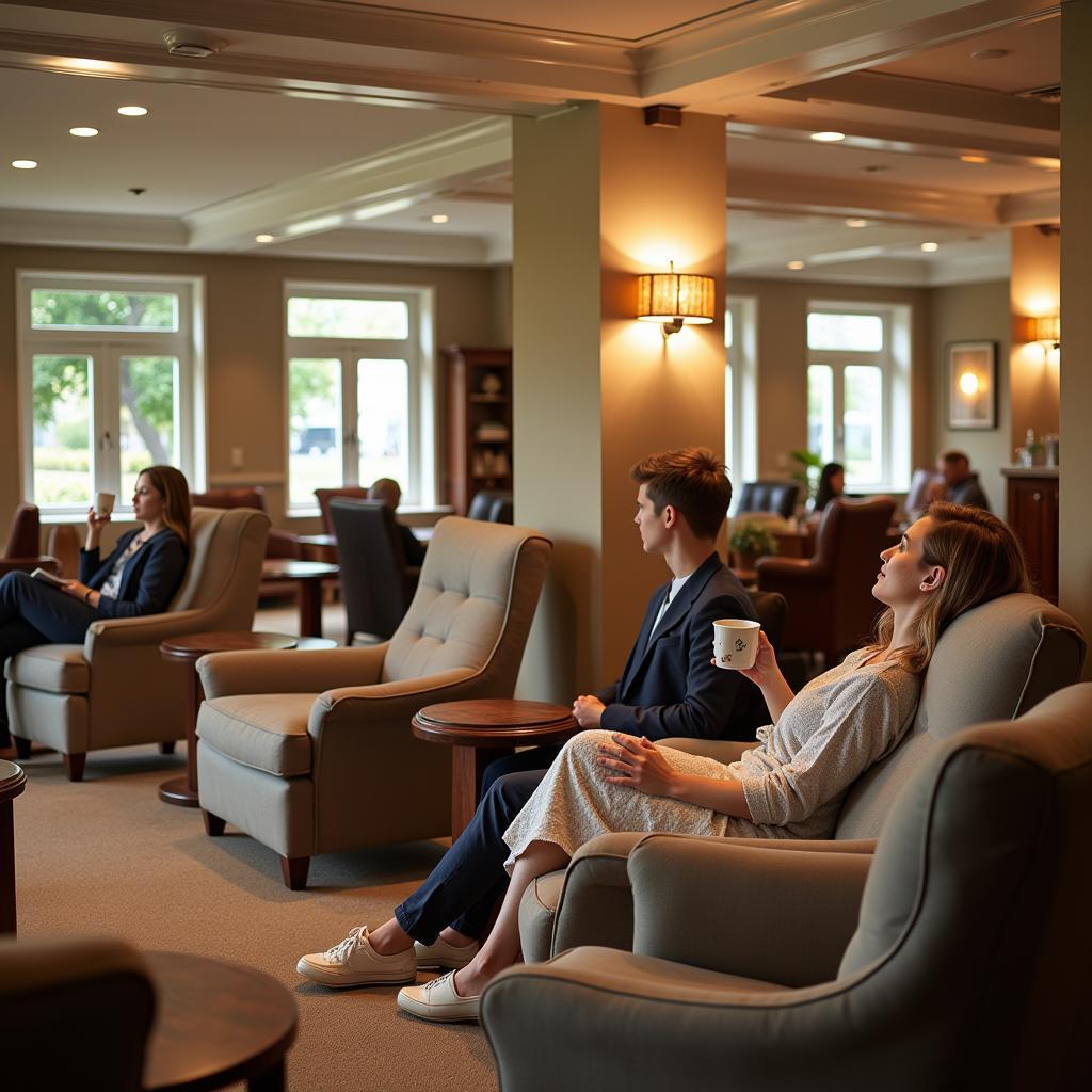 Relaxation Lounge at Fountains Day Spa Alexandria, VA