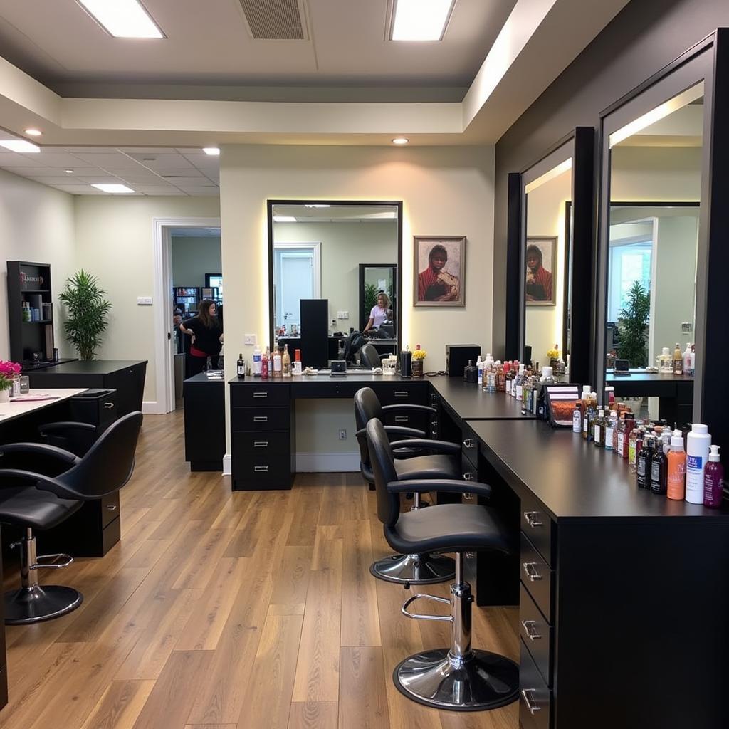 Modern Styling Stations at GenX Salon