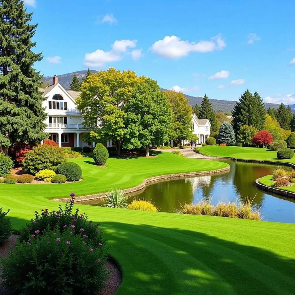 Scenic view of the grounds at Glenville Resorts